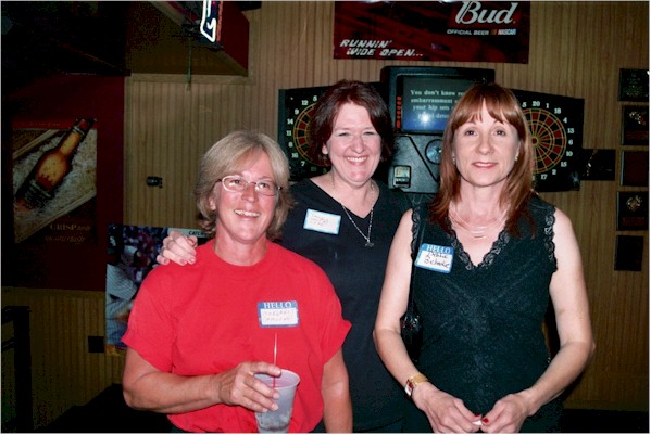 Margaret, Doris and Deb at 35th reunion,8/13/2005